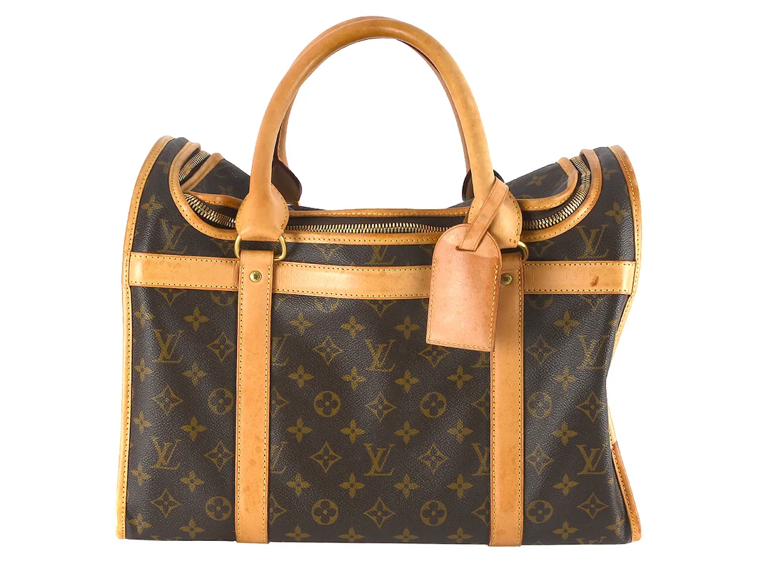HUNDVÄSKA, LOUIS VUITTON, Sac Chien 40, monogram canvas, 40x30x22cm, några fläckar på lädret. — Accessoarer/Väskor — Kaplans