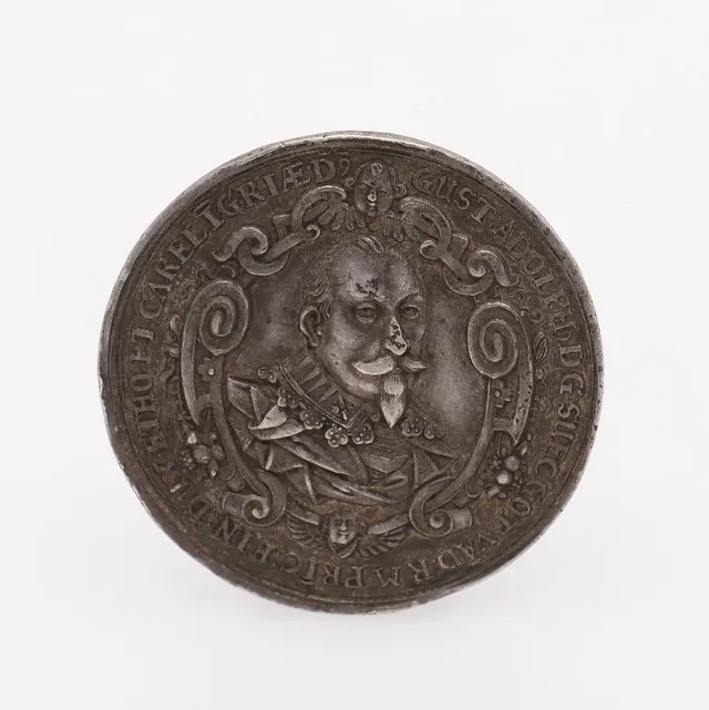 MEDALJ, Gustav II Adolf, sannolikt präglad 1632, silver, 17,1 g.