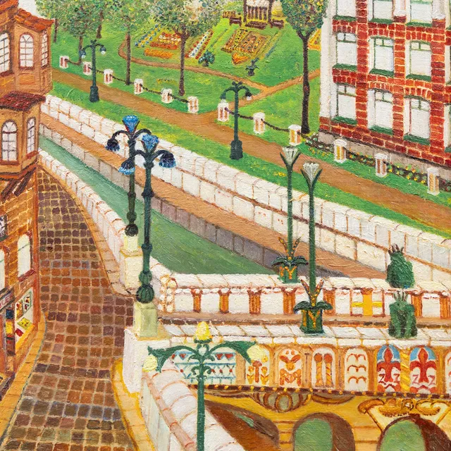 ARVID WIDERBERG (1904-1998). Motiv från Paris, olja på pannå, signerad och daterad -56.