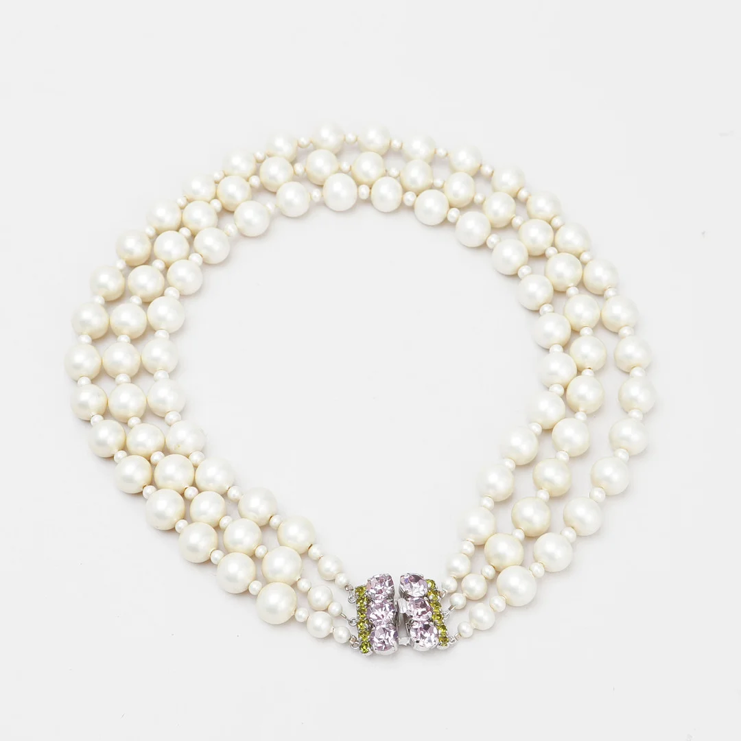 COLLIER samt CLIPS, Christian Dior, 1950/60-tal. — Vintage & Designer Fashion — Göteborgs Auktionsverk