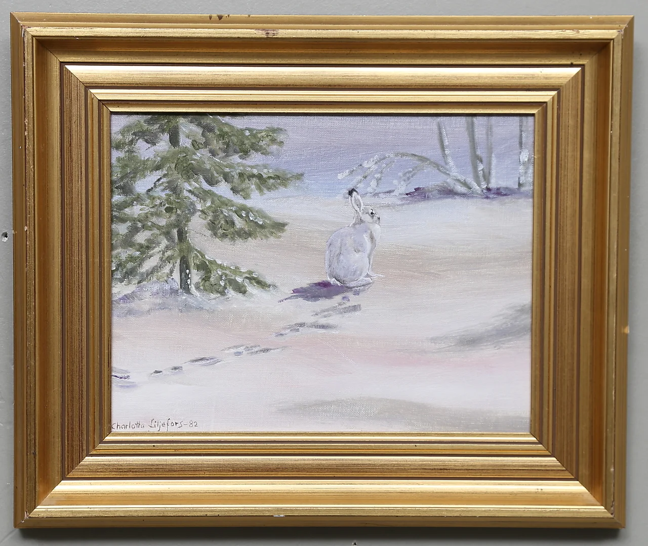 CHARLOTTA LILJEFORS. Olja på duk, signerad och daterad -82. — Paintings — Gomér & Andersson Linköping