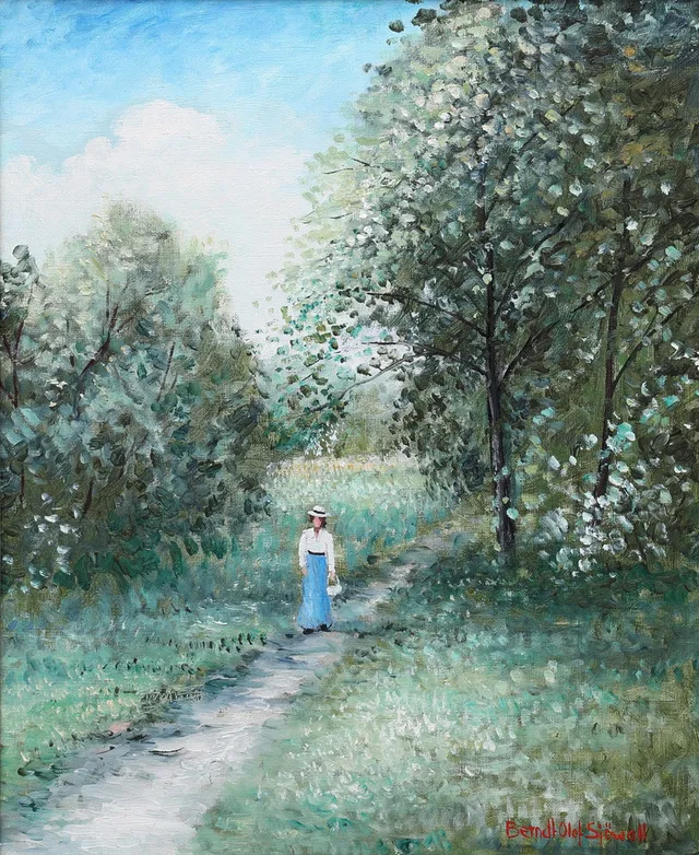 BERNDT OLOF SJÖWALL. Olja på duk, signerad.