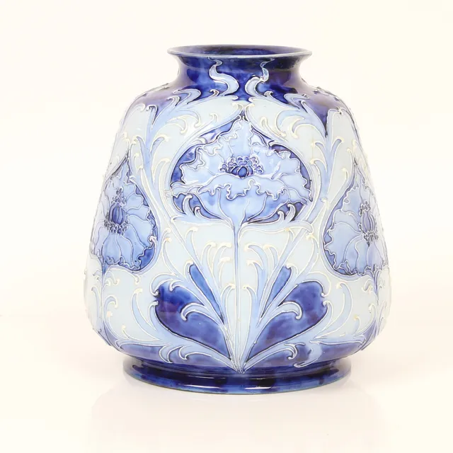 WILLIAM MOORCROFT FOR MACINTYRE 'FLORIAN WARE' VASE, MODEL NO. 733, CIRCA 1900.