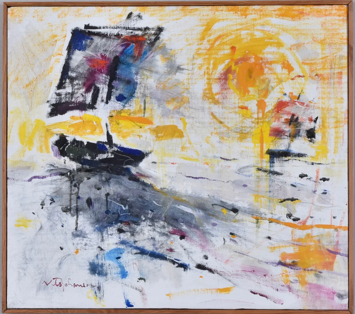 NILS JOHANSSON. Olja på duk. — Paintings — Halmstads Auktionskammare