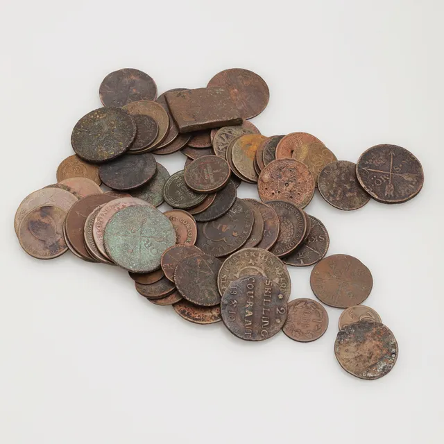 KOPPARMYNT, 65 st, Sverige, 1700/1800-tal.