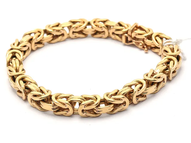 Armband Kejsarlänk 18K 77,9g 21cm kistlås med låsåttor