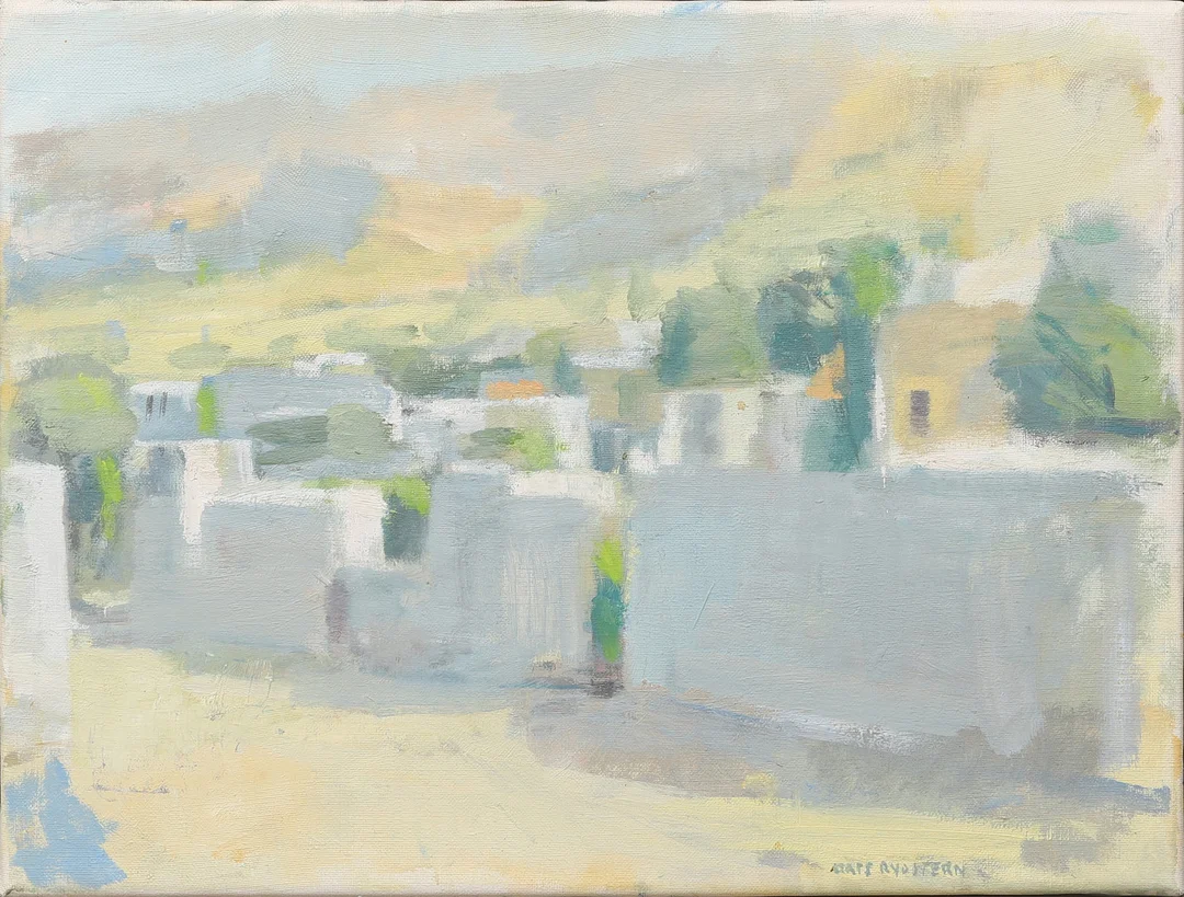 MATS RYDSTERN. Sydländskt landskap, olja på duk, signerad, a tergo daterad -97. — Paintings — Crafoord Auktioner Malmö
