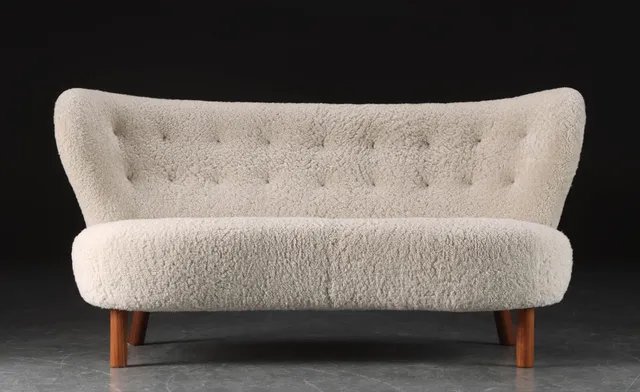 Viggo Boesen for &Tradition. To-pers. sofa, model VB2 - 'Lille Petra'