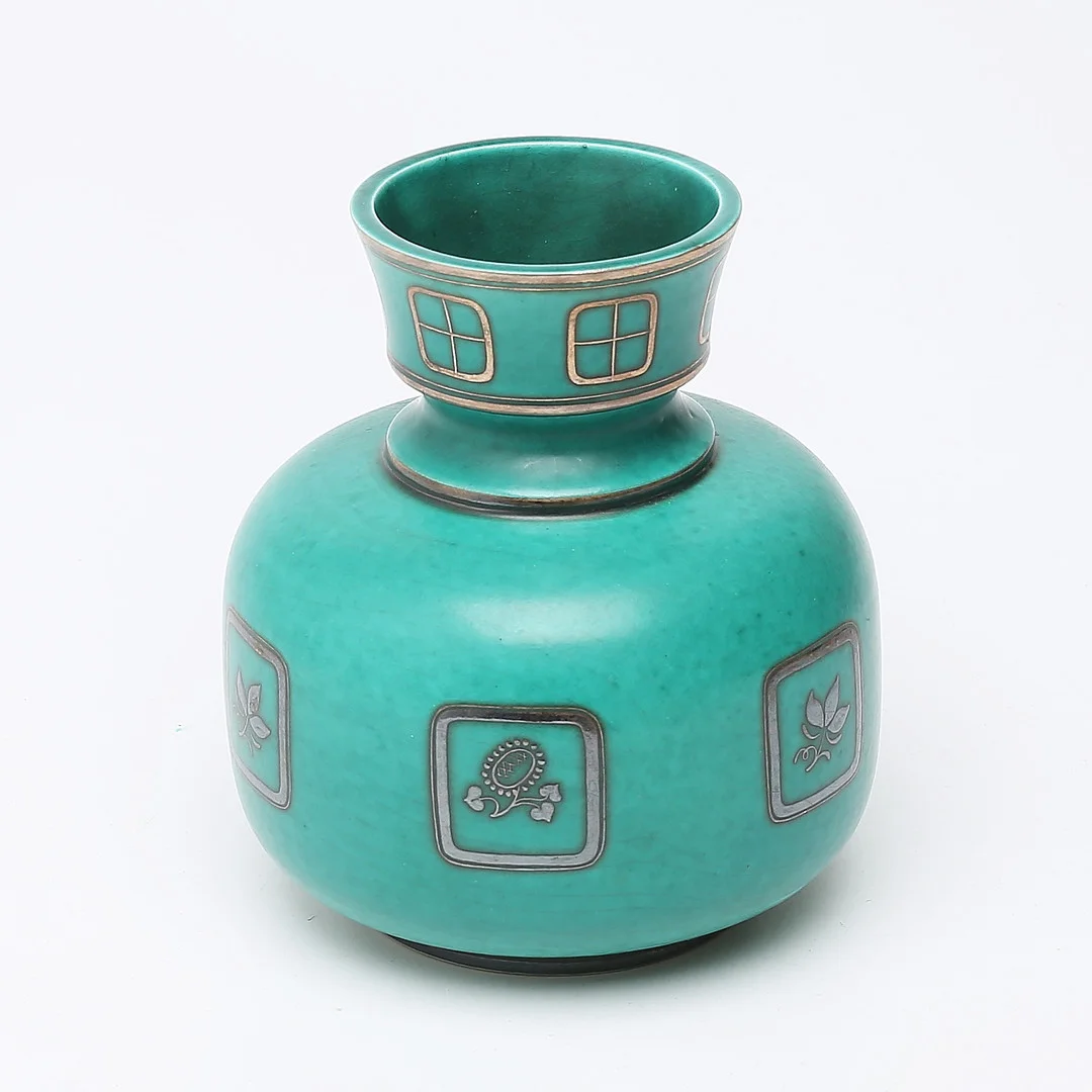 WILHELM KÅGE. Vas, "Argenta", Gustavsberg, 1930-tal. — European — Auktionshuset Kolonn