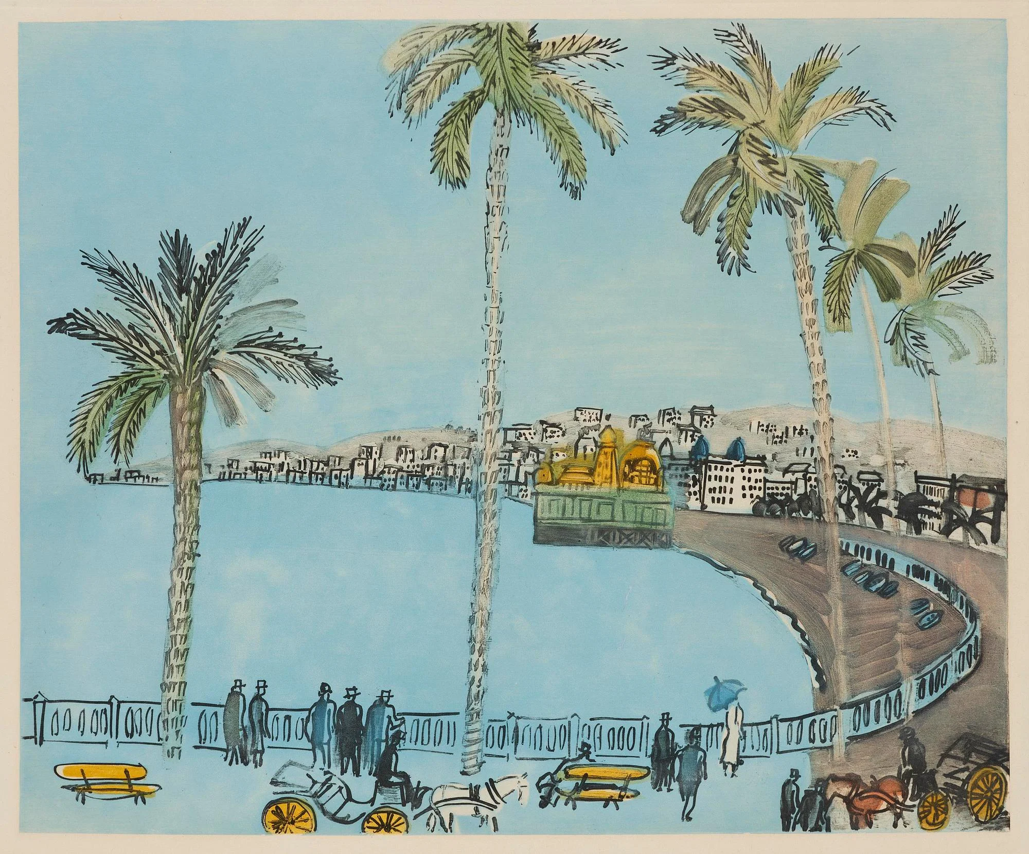 Raoul Dufy, "La baie des Anges à Nice". — Bukowskis