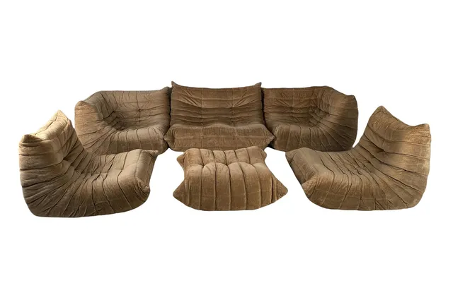 MICHEL DUCAROY. Michel Ducaroy für Ligne Roset. Modell 'Togo' 6 Sofaelemente (6).