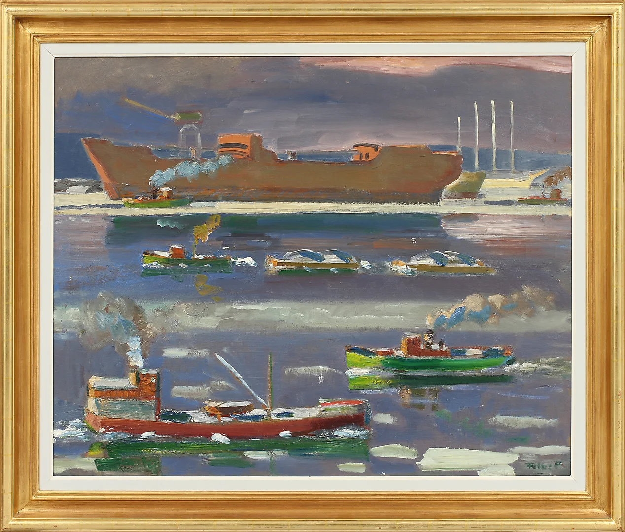 FOLKE PERSSON. Olja på duk. Signerad. — Paintings — Göteborgs Auktionsverk