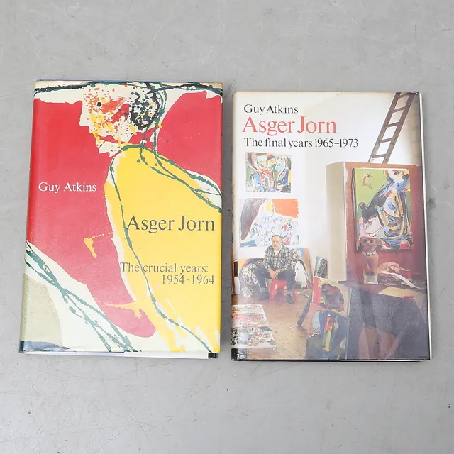 KONSTBÖCKER, 2 volymer, Asger Jorn, Guy Atkins.
