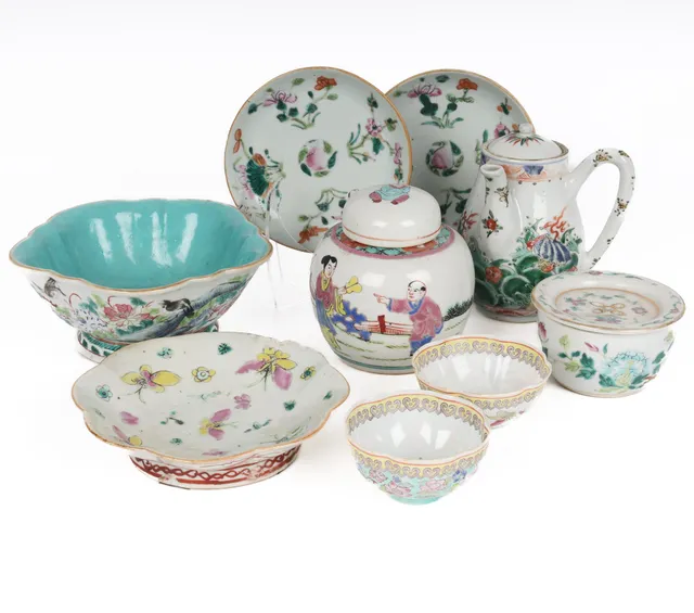 Tao-Kwang 1821-1850: Various pieces of porcelain (9)