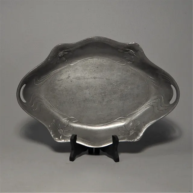 SERVERINGSFAT, tenn, art nouveau, 1900-talets början.