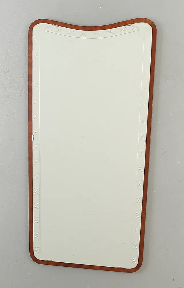 SPEGEL, mahogny, 1950-tal.