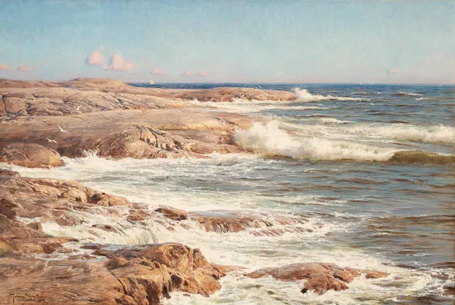 Johan Krouthén, Klippor vid havet, Marstrand.