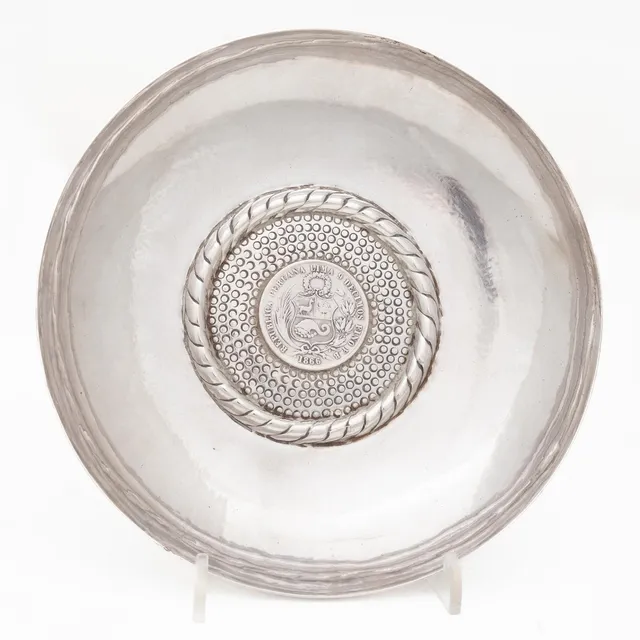 Skålfat, sterlingsilver, Peru, 1900-tal.