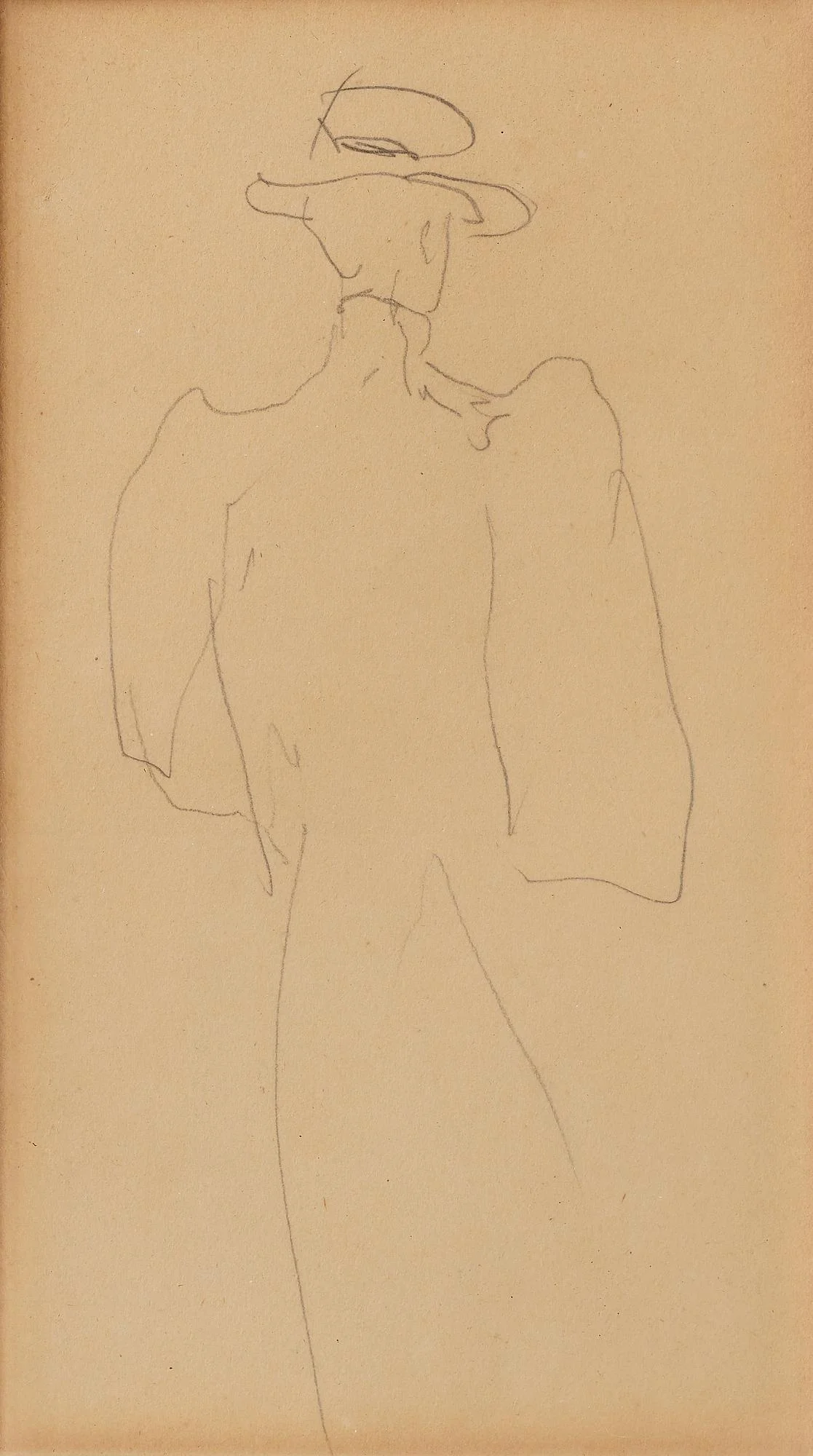 Henri de Toulouse-Lautrec, "Silhouette de femme de dos". — Bukowskis