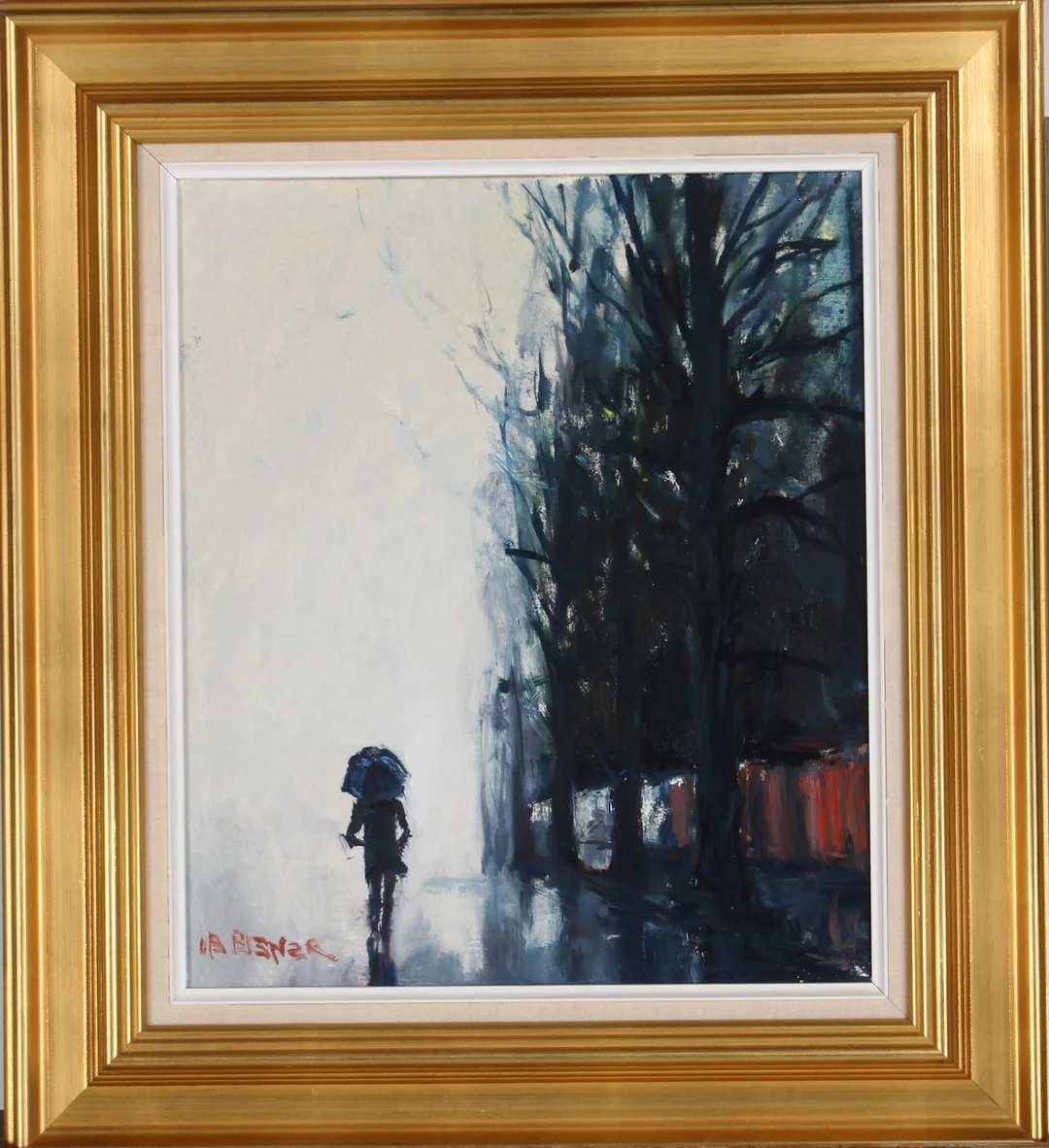 Ib Eisner. 'Villavej. Rain' — Paintings and sculptures/Modern pictorial arts — Lauritz