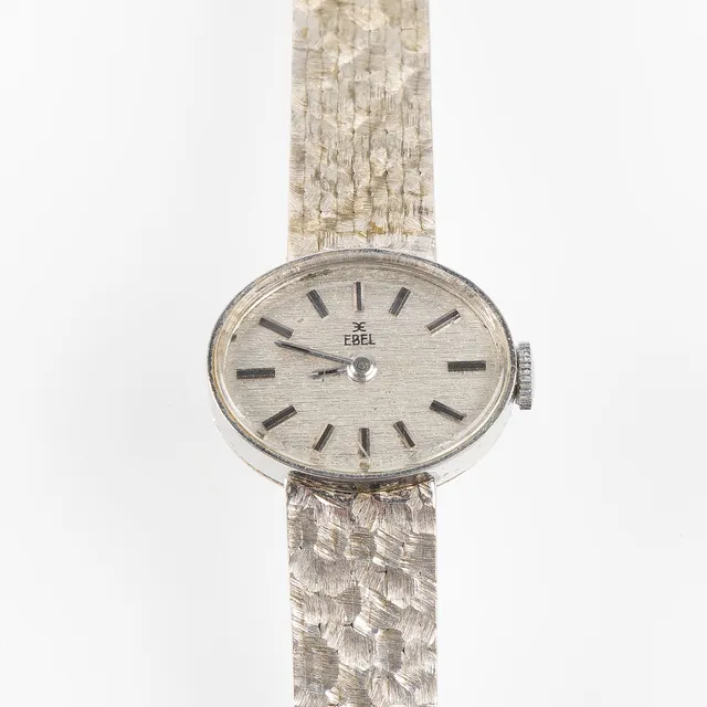 EBEL, armbandsur, 20 x 16 mm, 18K vitguld, ca 1975.