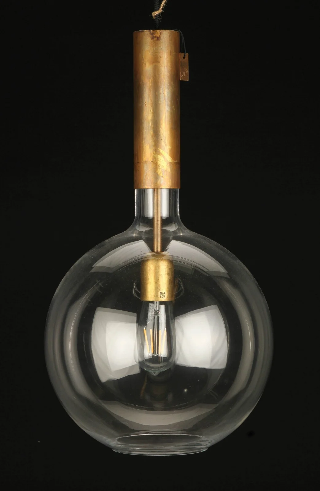 Sabina Grubbeson for Konsthandverk. Pendel af glas og messing — Lamps and lighting/Pendant lights — Lauritz