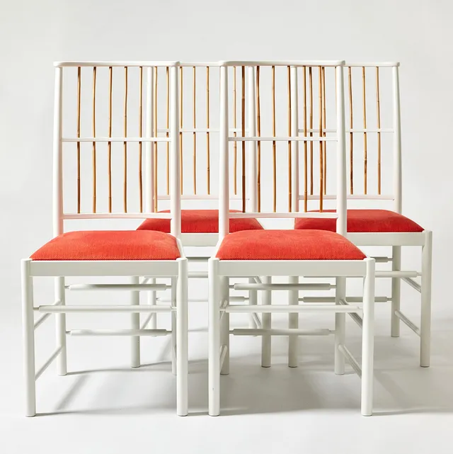 JOSEF FRANK. Stolar, fyra stycken, Firma Svenskt Tenn, modell 2025.