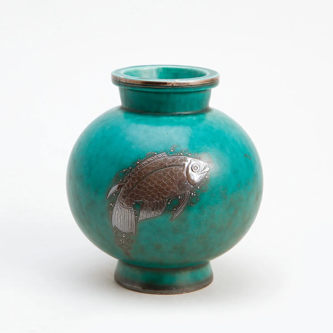 WILHELM KÅGE. Vas, "Argenta", modell 1045, stengods, Gustavsberg. — European — Göteborgs Auktionsverk