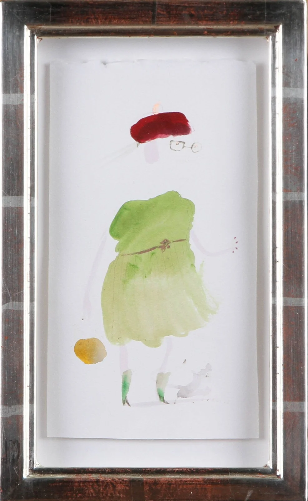 Pia Olsen (cd). Komposition, akvarel på papir — Paintings and sculptures/Modern pictorial arts — Lauritz