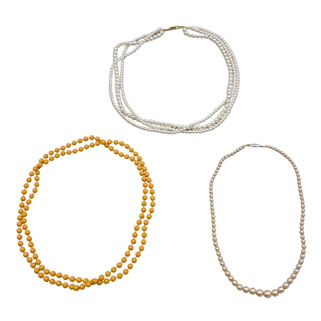 SET AUS PERLENKETTEN.