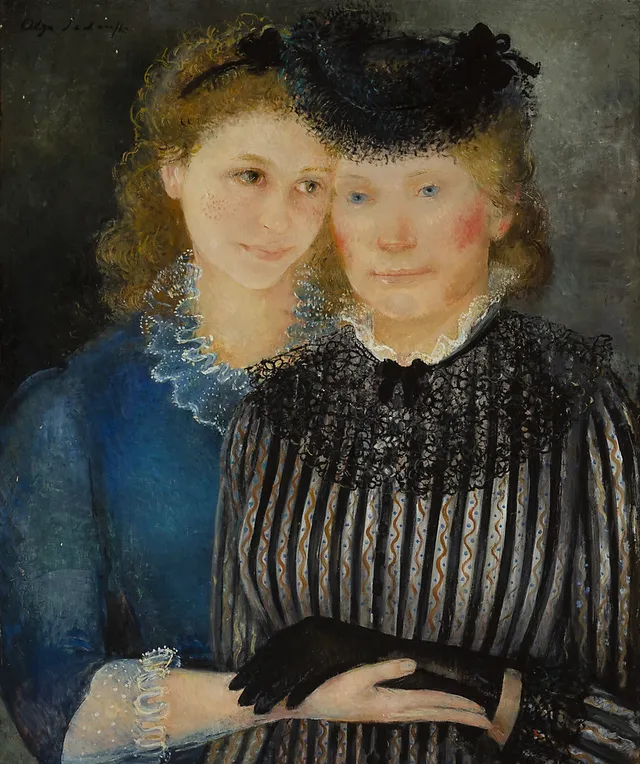 OLGA N. SACHAROFF. Female figures.