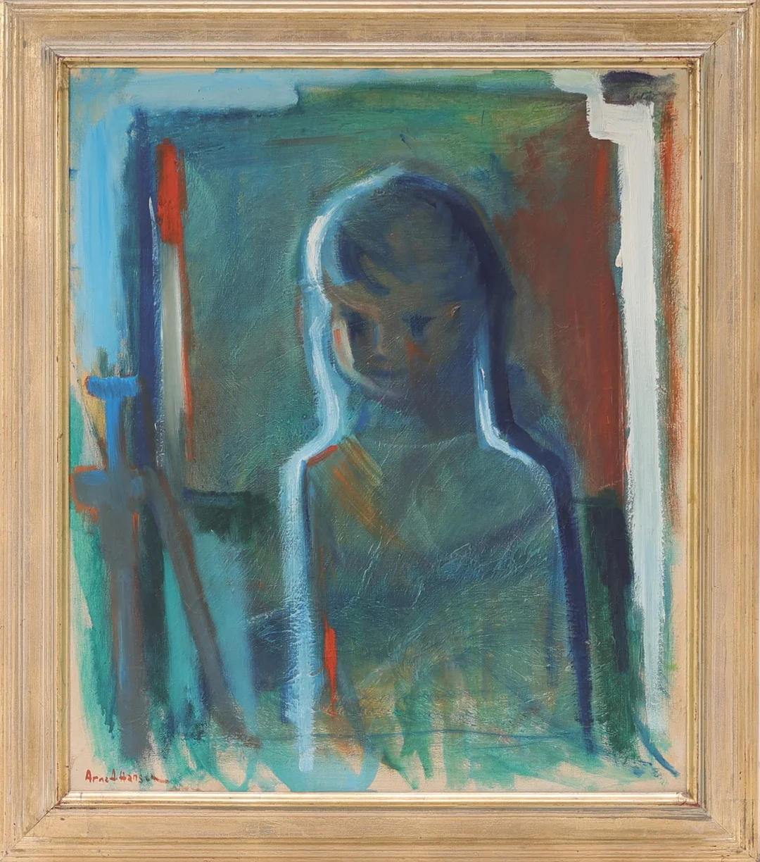 Arne A. Hansen: Young Girl. — Paintings and sculptures/Modern pictorial arts — Lauritz