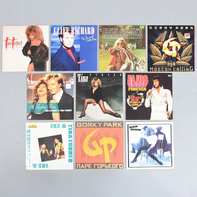 Samling af LP-plader (10).