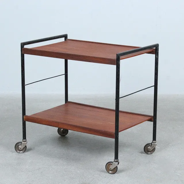 Barwagen / Servierwagen, 1960er Jahre.