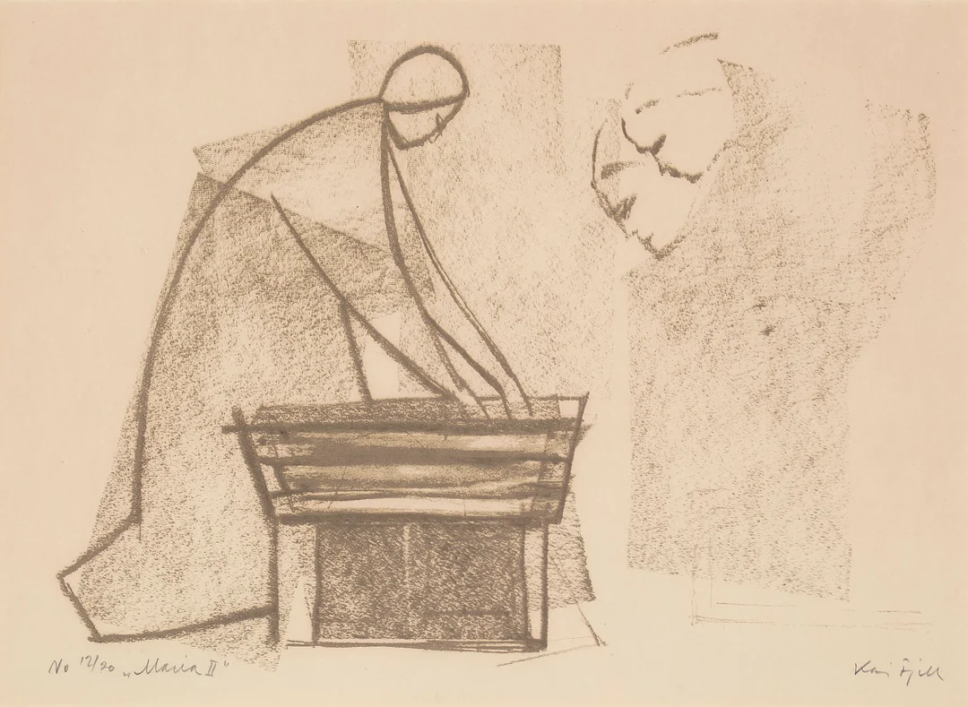 Fjell, Kai — "Maria II" 1972 — Kunst/Grafikk — Blomqvist