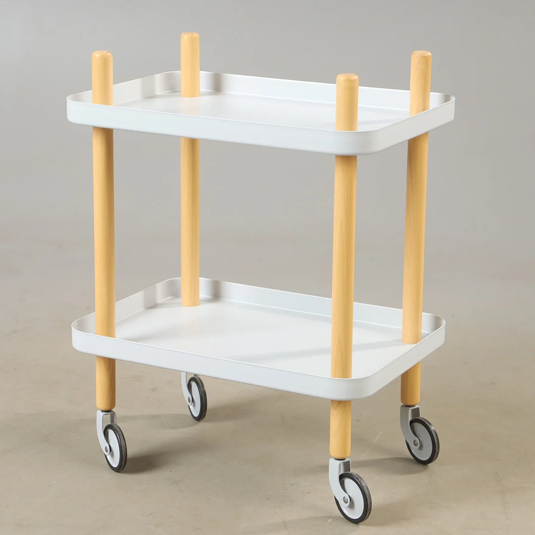 SIMON LEGALD. Serveringsvagn, "Block Table", plåt/trä, för Normann Copenhagen. — Other — Helsingborgs Auktionskammare