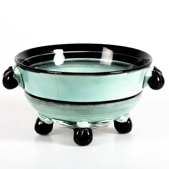 ILSE CLAESSON. Skål, flintgods, art deco, Rörstrand, 1930-tal.