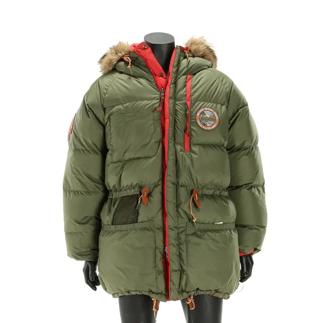 Ralph Lauren. Green winter jacket with fur collar
