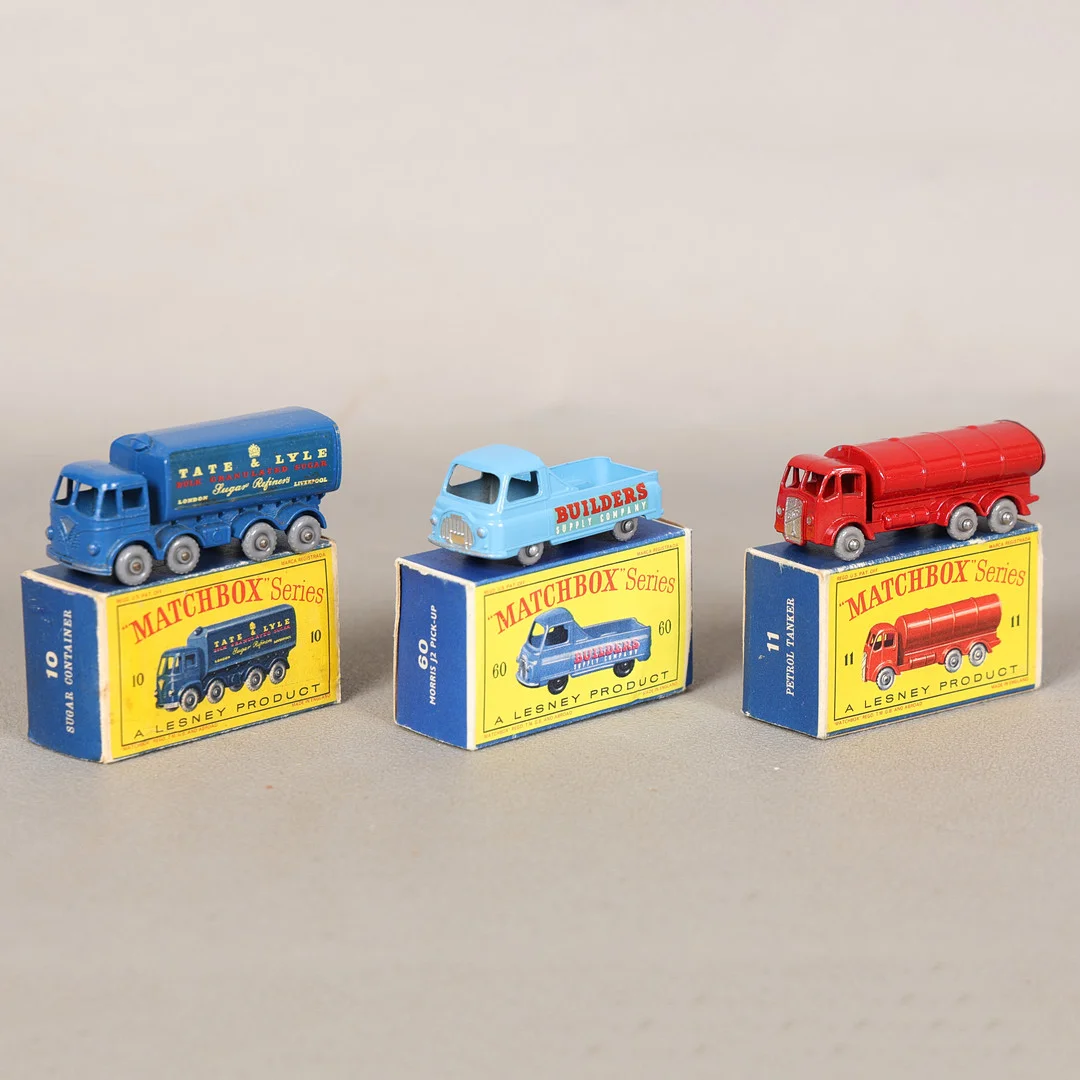 THREE BOXED MATCHBOX VEHICLES (3). — Model cars — Bishop & Miller