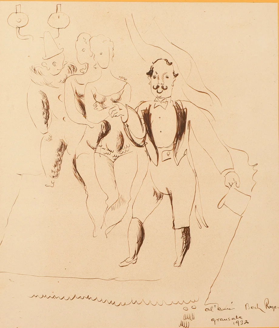 EMILI GRAU SALA (1911–1975). Escena circense. — Drawings — Barcelona Auctions
