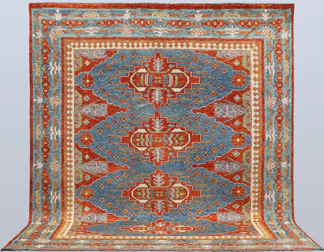 ORIENTMATTA, Afshar, handknuten, ca 299 x 252 cm.