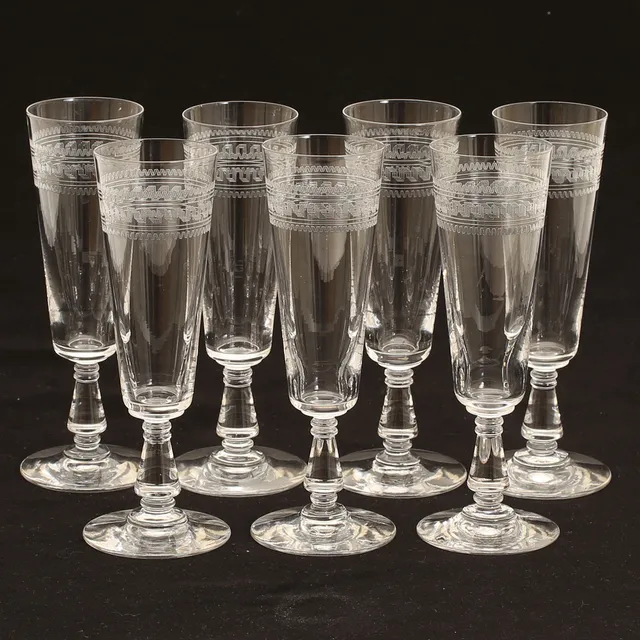 CHAMPAGNEGLAS, 7 stycken.