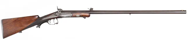 445. KULGEVÄR, tysk, enkelskott, fabrikat Sauer & Sohn, kaliber 11mm PF, tillv.nr 14419.