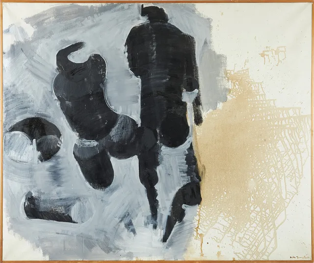 MATTS JUNGSTEDT (1924-2024). Abstrakt stilleben, olja på duk, signerad, daterad -64.