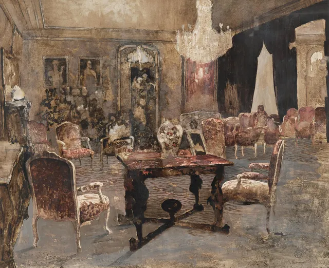 Roj Friberg, ”Slottsinteriör”.