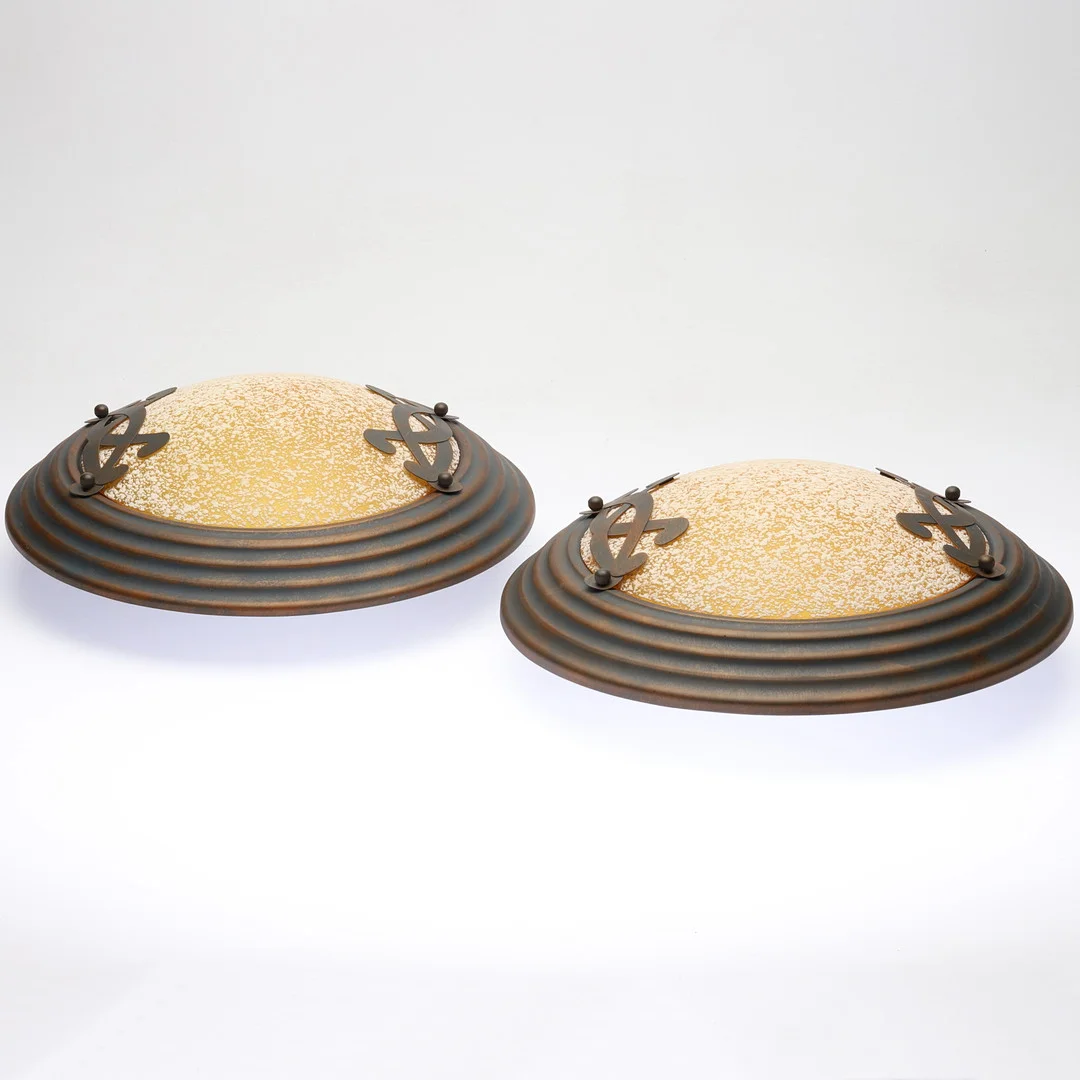TAKLAMPOR, 1 par, plafondmodell, LampGustaf, samtida. — Ceiling lights — Gomér & Andersson Norrköping