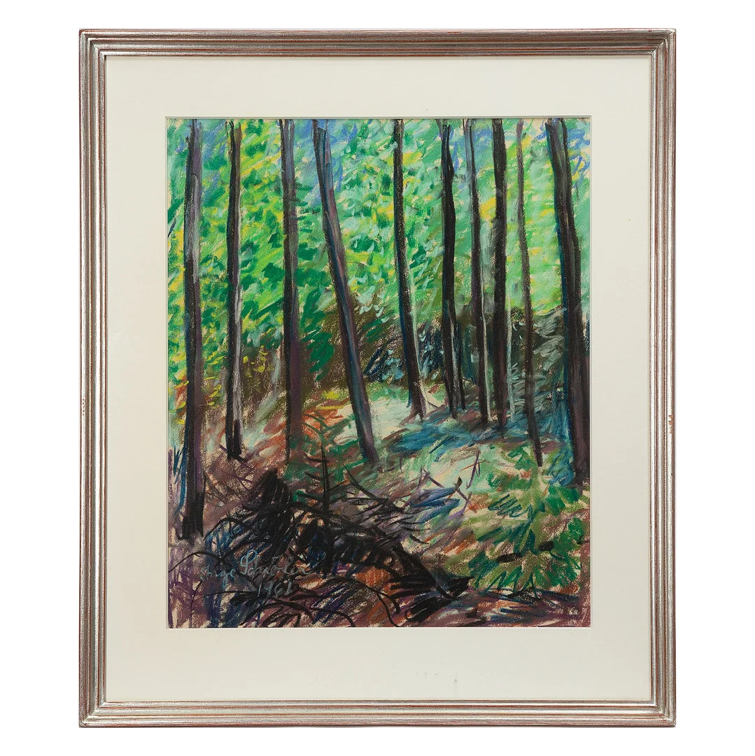 INGE SCHIÖLER. Pastell, signerad och daterad 1961. — Paintings — Stockholms Auktionsverk Göteborg