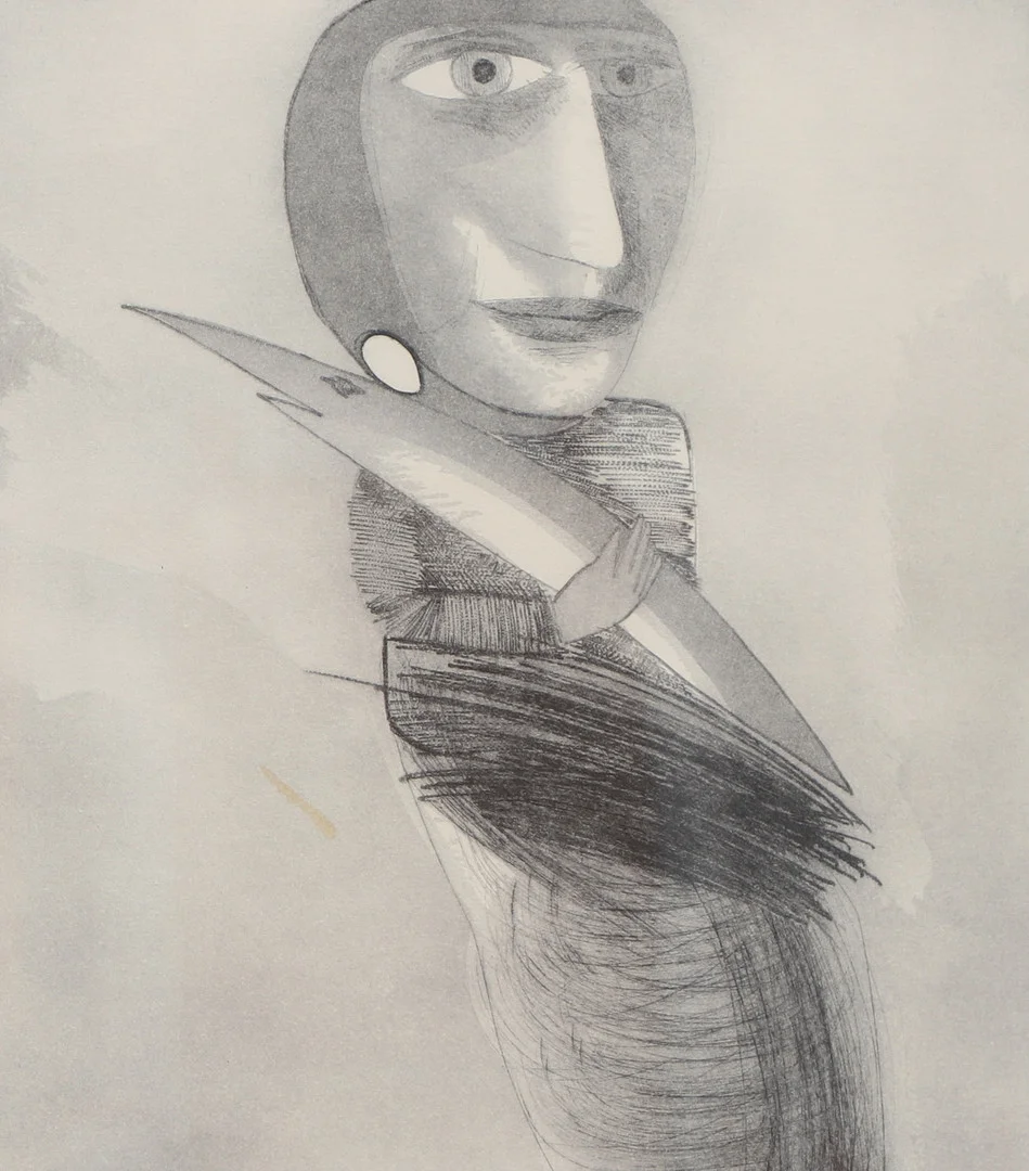 ANN WOLFF. Etsning, figurkomposition, signerad och daterad 85, numrerad 2/20. — Engravings & Prints — Ekenbergs Auktioner