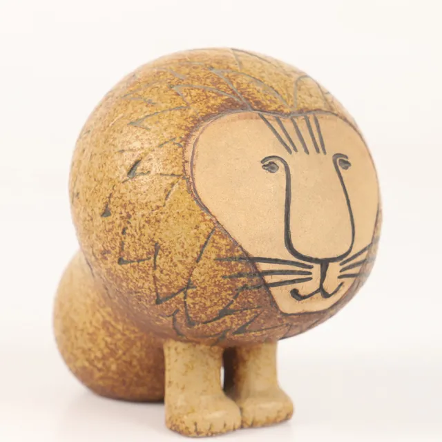 LISA LARSON. Figurin, "Lejon Midi", ur serien "Afrika", stengods, Gustavsberg.