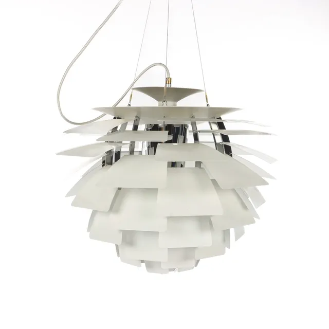 Poul Henningsen (1894-1967) for Louis Poulsen: 'The cone', white lacquered steel, Ø 60 cm